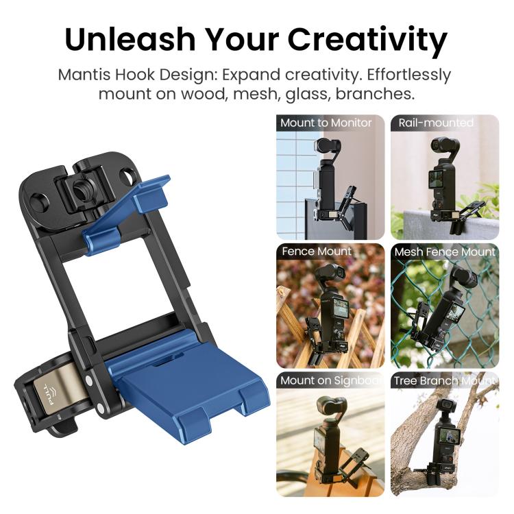 For DJI Pocket 3 aMagisn Mantis Extension Frame Magnetic Mount for Hands-Free Vlogging(Pink) - free shipping - PMC TechLife - Order now!
