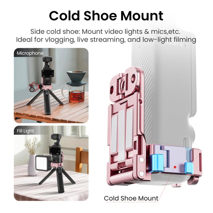 For DJI Pocket 3 aMagisn Mantis Extension Frame Magnetic Mount for Hands-Free Vlogging(Black) - free shipping - PMC TechLife - Order now!