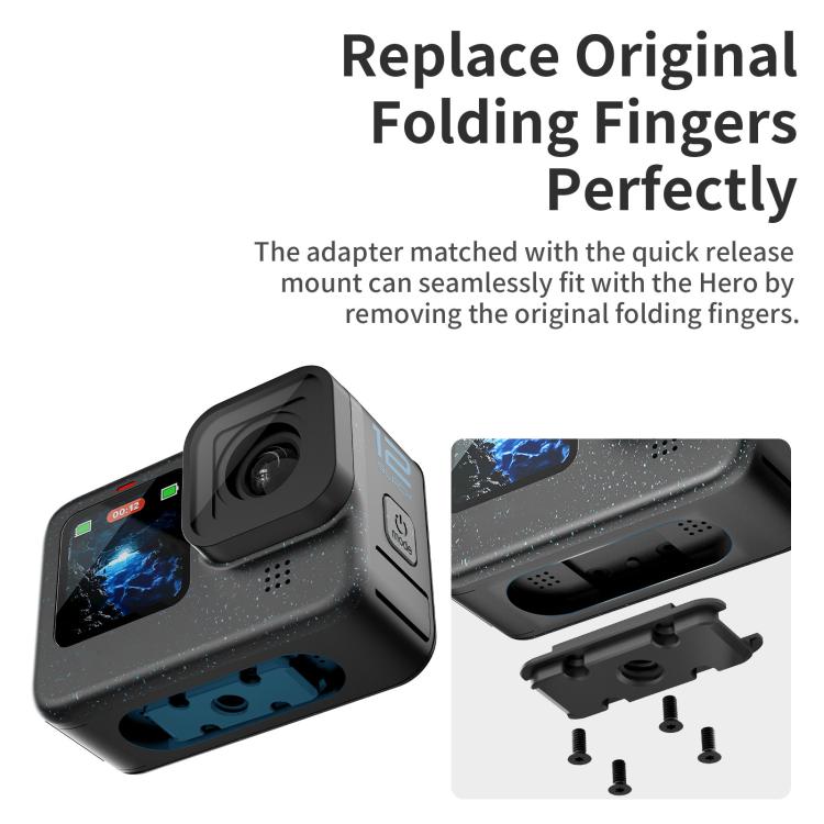 aMagisn Magnetic Quick Release Adapter for GoPro HERO13/12/11/10/9/8/11 Mini/MAX Separate Top Mount Plate - free shipping - PMC TechLife - Order now!