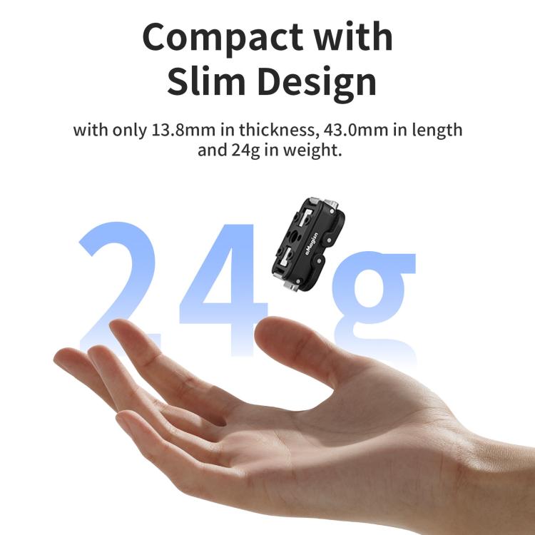 aMagisn Magnetic Quick Release Adapter for GoPro HERO13/12/11/10/9/8/11 Mini/MAX Separate Base Unit - free shipping - PMC TechLife - Order now!