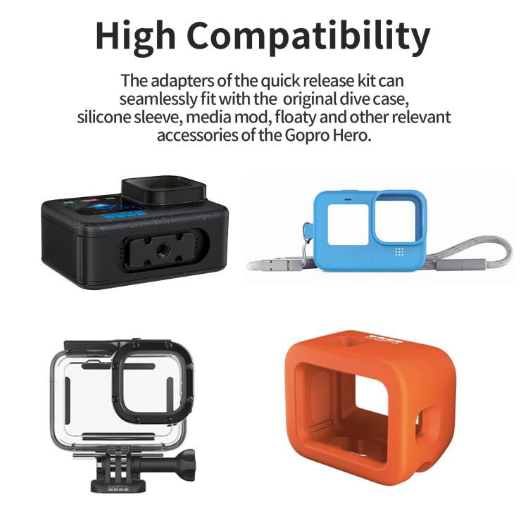 aMagisn Magnetic Quick Release Adapter for GoPro HERO13/12/11/10/9/8/11 Mini/MAX 2-in-1 Kit - free shipping - PMC TechLife - Order now!