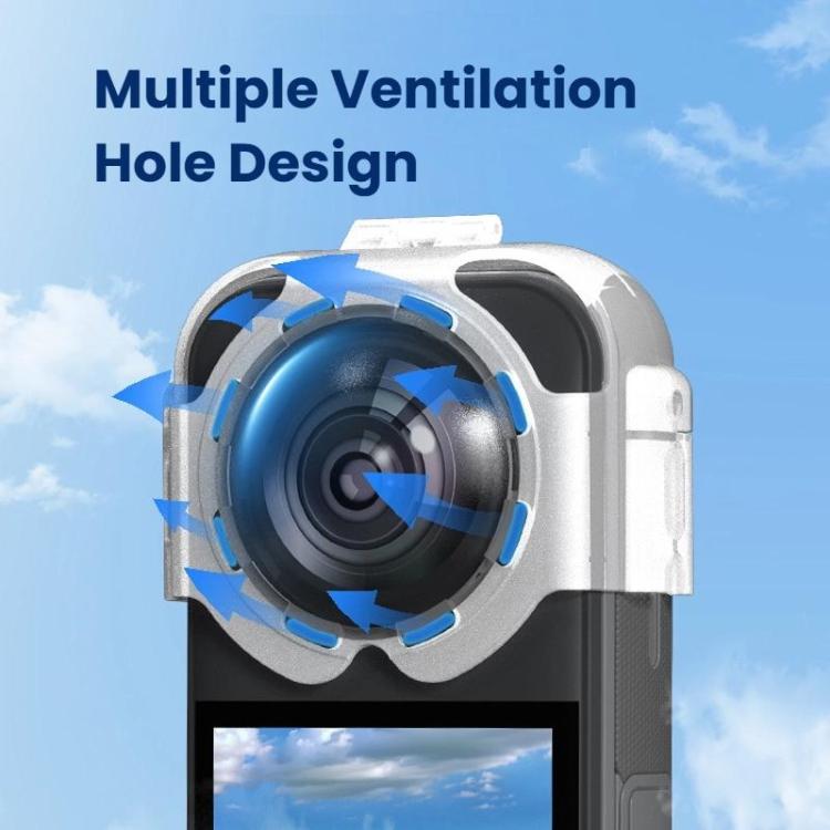 For Insta360 X5 Camera Anti-Fog Snap-On Protective Lens Cover Lens Guards(Transparent) - free shipping - PMC TechLife - Order now!