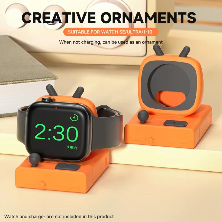 For Apple Watch Desktop Stand Silicone Base, Without Charger(Orange) - free shipping - PMC TechLife - Order now!