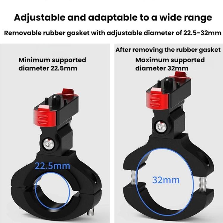 Action Camera Magnetic Quick Release Bike Mount, For GoPro HERO13 Black /12 Black /11 Black/10 Black/9 Black/8 Black, Spec: 360 Degree Damping Rotary - free shipping - PMC TechLife - Order now!