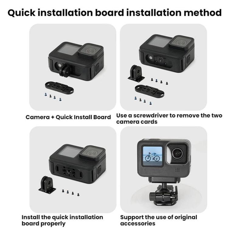 Action Camera Magnetic Quick Release Bike Mount, For GoPro HERO13 Black /12 Black /11 Black/10 Black/9 Black/8 Black, Spec: 180 Degree Adjustable - free shipping - PMC TechLife - Order now!
