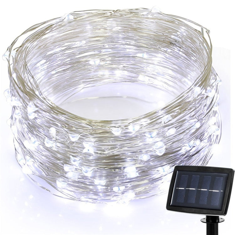 22m 200 LEDs Solar Powered Home Garden Copper Wire String Fairy Light Outdoor Christmas Party Decor Strip Lamp with 8 Modes(White Light) - Decoration Lamps by PMC TechLife | Online Shopping South Africa | PMC TechLife
