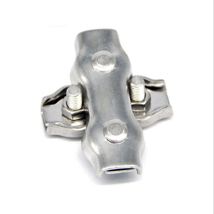 5 PCS 304 Stainless Steel Plate Single Clip Double Clamp Wire Rope Clamp, Specification:M3, Style:Double Clip - Lifting Tools & Accessories by PMC TechLife | Online Shopping South Africa | PMC TechLife | Buy Now Pay Later Mobicred