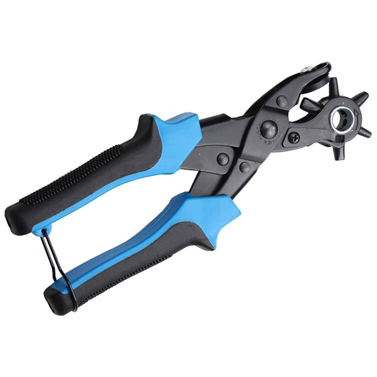Multifunctional Belt Hole Puncher with 6 Holes Leather Hole Punch for Leather Belts Cards Paper Fabric(Blue) - Binding Supplies by PMC TechLife | Online Shopping South Africa | PMC TechLife