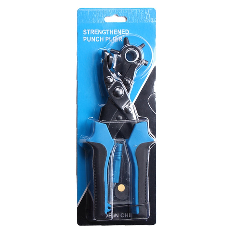 Multifunctional Belt Hole Puncher with 6 Holes Leather Hole Punch for Leather Belts Cards Paper Fabric(Blue) - Binding Supplies by PMC TechLife | Online Shopping South Africa | PMC TechLife