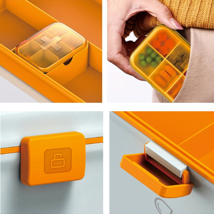 Jinlongxing 9659 Mini Household Plastic Portable Medicine Storage Box, Size:21x15x15.3cm(Blue) - free shipping - PMC TechLife - Order now!