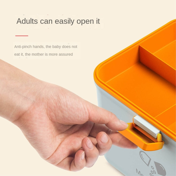 Jinlongxing 9659 Mini Household Plastic Portable Medicine Storage Box, Size:21x15x15.3cm(Blue) - free shipping - PMC TechLife - Order now!