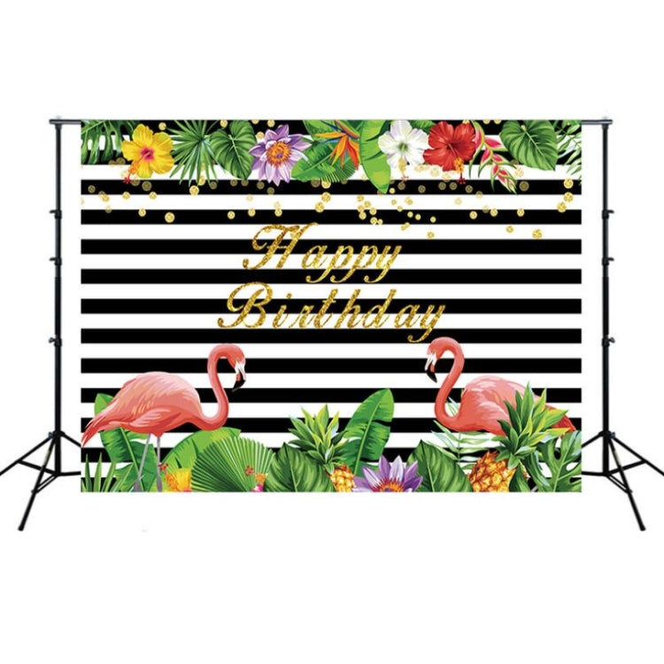 2.1m x 1.5m Flamingo Children Birthday Party Cartoon Photography Background Cloth - Birthday Party by PMC TechLife | Online Shopping South Africa | PMC TechLife | Buy Now Pay Later Mobicred