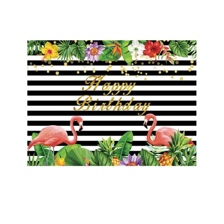 2.1m x 1.5m Flamingo Children Birthday Party Cartoon Photography Background Cloth - Birthday Party by PMC TechLife | Online Shopping South Africa | PMC TechLife | Buy Now Pay Later Mobicred