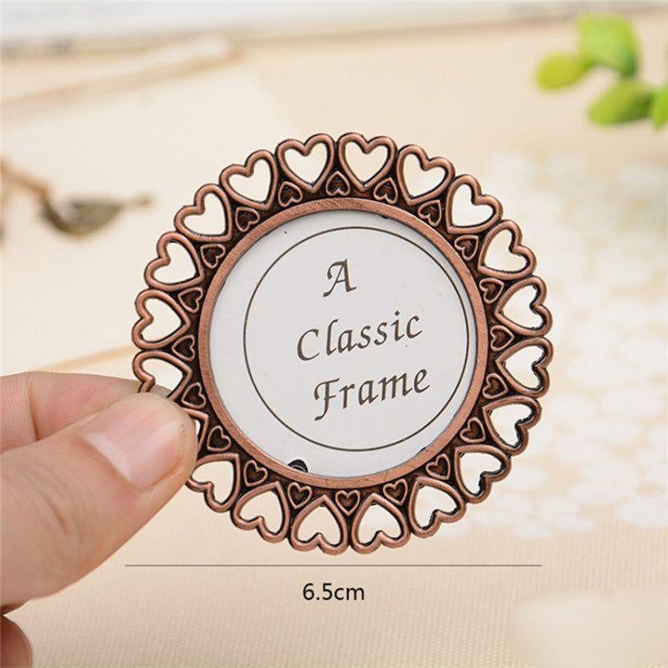 2 PCS Creative Metal Vintage Photo Frame(Love Round) - Photo Albums & Photo Frames by PMC TechLife | Online Shopping South Africa | PMC TechLife