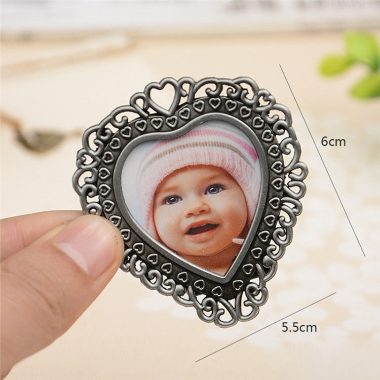 2 PCS Creative Metal Vintage Photo Frame(Lace Heart) - Photo Albums & Photo Frames by PMC TechLife | Online Shopping South Africa | PMC TechLife