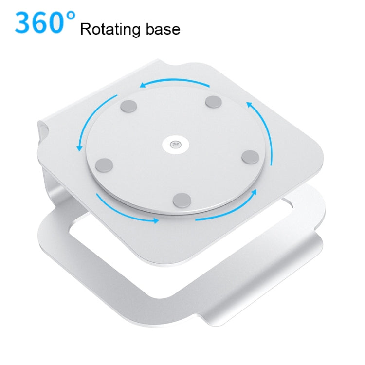 Height Adjustable Aluminum Alloy Laptop Cooling Stand 360 Rotation Ergonomic 10-17 inch Notebook Holder for MacBook Air Pro - free shipping - PMC Jewellery - Order now!