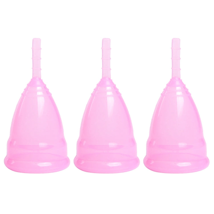 3 PCS Reusable Soft Cup Silicone Menstrual Cup(Pink) - Others by PMC TechLife | Online Shopping South Africa | PMC TechLife | Buy Now Pay Later Mobicred