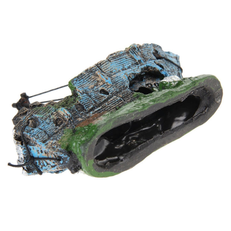 Pirate Ship Rotten Boat Small Net Boat Aquarium Landscaping Fish Tank Glass Cylinder Scene - Fish Tank Decoration by PMC TechLife | Online Shopping South Africa | PMC TechLife