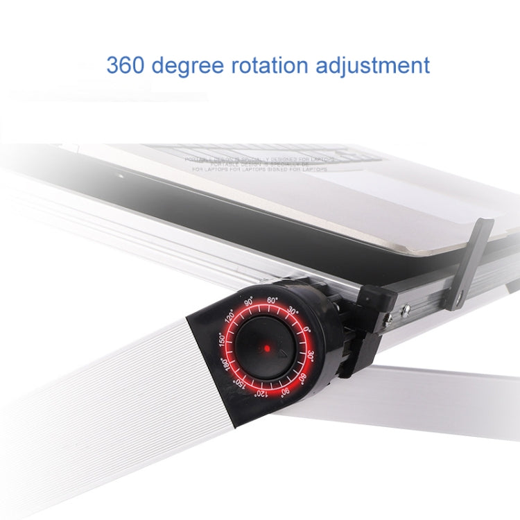 Universal 360 Degree Adjustment Folding Aluminum Alloy Laptop Stand(Black) - Laptop Stand by PMC Jewellery | Online Shopping South Africa | PMC Jewellery | Buy Now Pay Later Mobicred