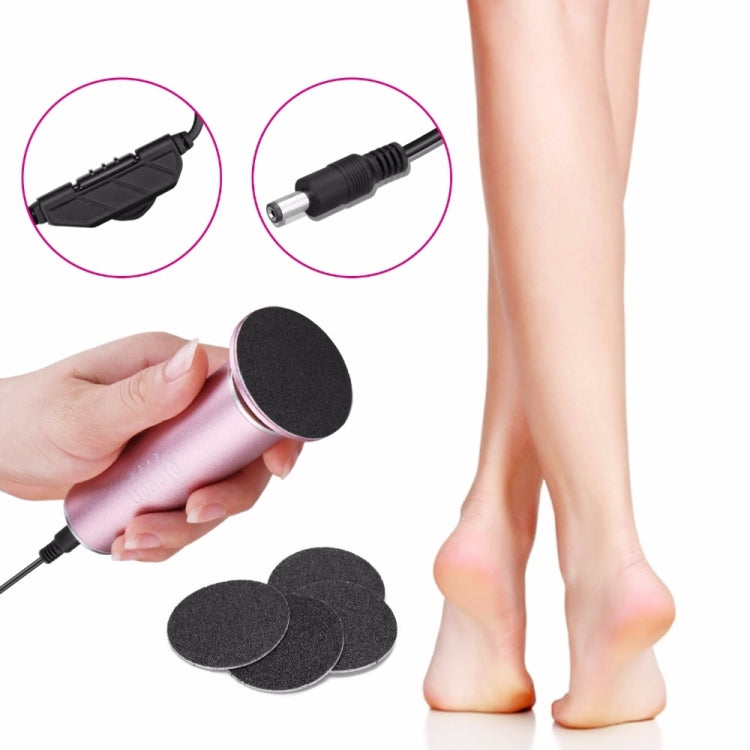 Electric Foot File Speed Adjustable Sandpaper Discs Callus Remover Pedicure Fast Remove Feet Hard Cracked Dry Dead Skin Tool, Plug Type:US plug(Pink) - Grinding Tools & Accessories by PMC TechLife | Online Shopping South Africa | PMC TechLife | Buy Now Pay Later Mobicred