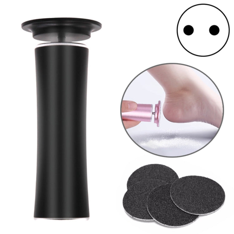 Electric Foot File Speed Adjustable Sandpaper Discs Callus Remover Pedicure Fast Remove Feet Hard Cracked Dry Dead Skin Tool, Plug Type:EU plug(Black) - Grinding Tools & Accessories by PMC TechLife | Online Shopping South Africa | PMC TechLife | Buy Now Pay Later Mobicred