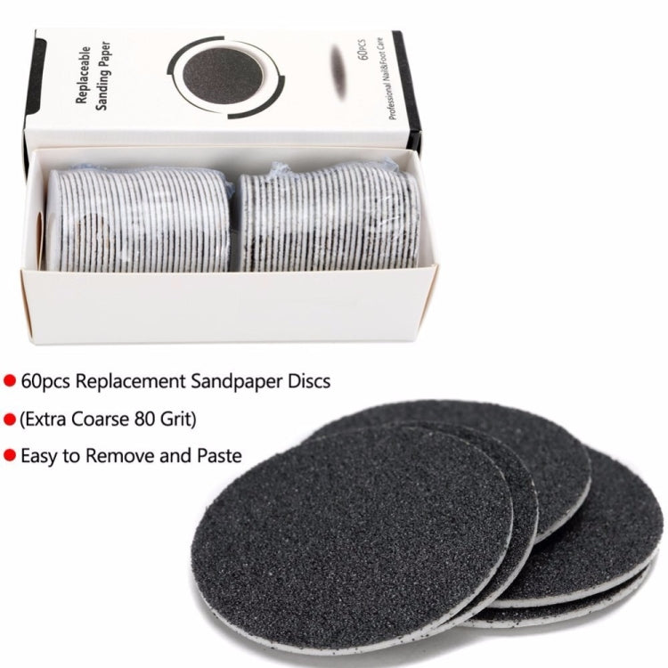 Electric Foot File Speed Adjustable Sandpaper Discs Callus Remover Pedicure Fast Remove Feet Hard Cracked Dry Dead Skin Tool, Plug Type:UK plug(Black) - free shipping - PMC TechLife - Order now!