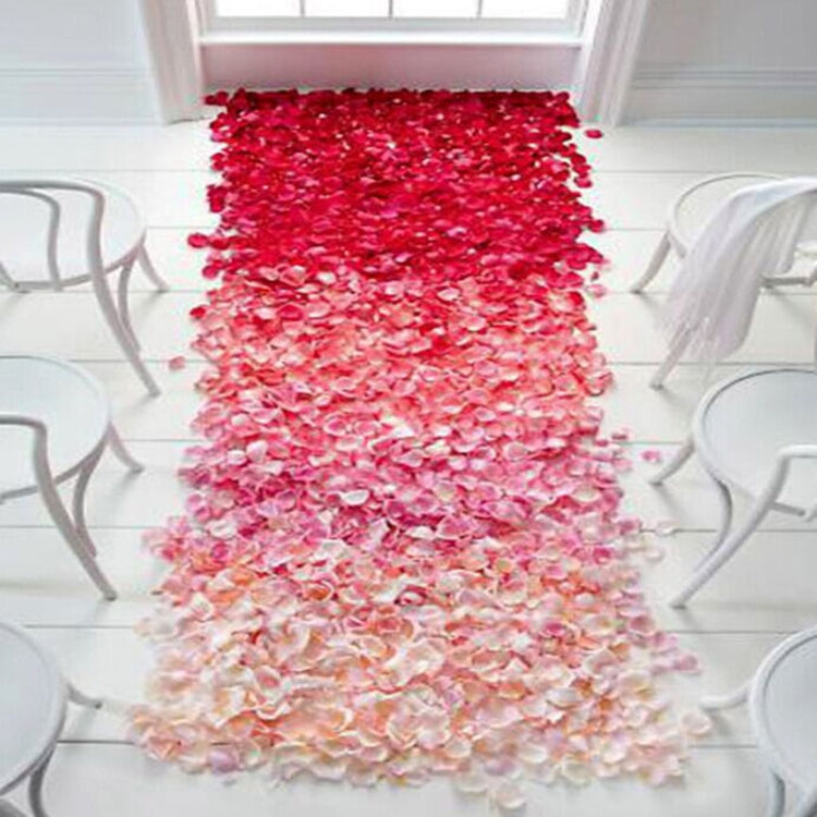 1000pcs / 10 Pack Artificial Wedding Rose Petals Flowers Wedding Decorations(Wine Red) - Decorative Flowers & Wreaths by PMC TechLife | Online Shopping South Africa | PMC TechLife | Buy Now Pay Later Mobicred