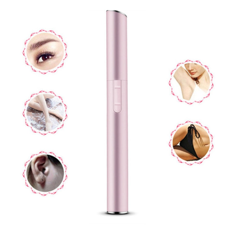 Portable Electric Eyebrow Face Hair Trimmer Micro Precision Removal Clipper Shaver Face Care Shaving Trimmers(Metal powder) - free shipping - PMC TechLife - Order now!