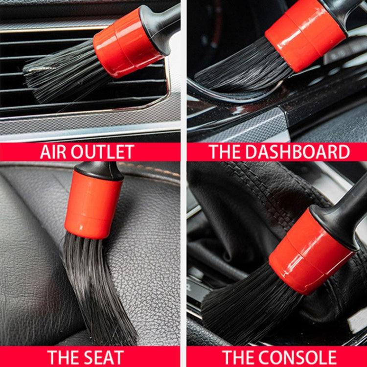 5 in 1 Car Detailing Brush Cleaning Natural Boar Hair Brushes Auto Detail Tools Products Wheels Dashboard,Random Color Delivery - Car washing supplies by PMC TechLife | Online Shopping South Africa | PMC TechLife