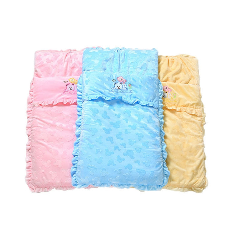Autumn and Winter Models Thicken Baby Sleeping Bag Cartoon Embroidery Baby Stroller Accessories(Blue) - Sleeping Bag by PMc TechLife | Online Shopping South Africa | PMc TechLife | Buy Now Pay Later Mobicred