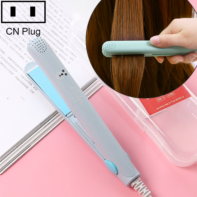 Mini Professional Hair Tools Smoothing Corrugated Travel Straightening Irons(Light Blue Bear) - free shipping - PMC TechLife - Order now!