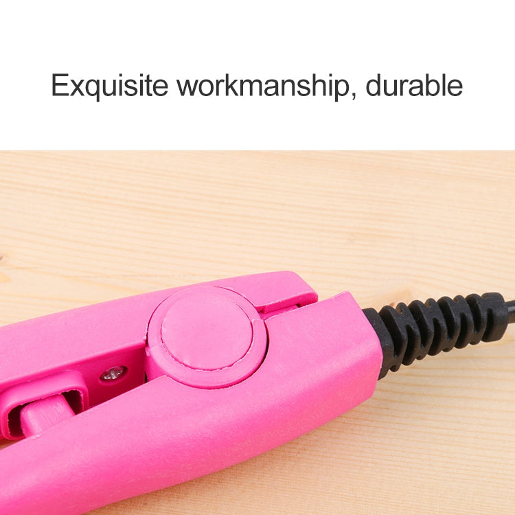 Mini Hair Straightener Ceramic Tourmaline Plates Curler(Blue) - Hair Curler by PMC TechLife | Online Shopping South Africa | PMC TechLife