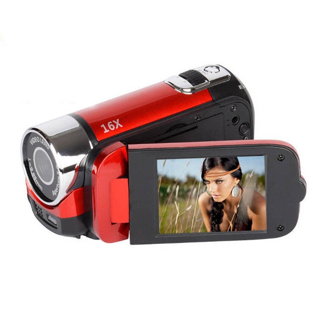16X Digital Zoom HD 16 Million Pixel Home Travel DV Camera, US Plug(Red) - Video Cameras by PMC TechLife | Online Shopping South Africa | PMC TechLife | Buy Now Pay Later Mobicred