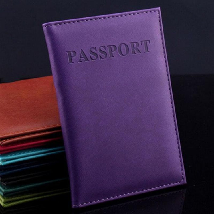 Artificial Leather Travel Passport Cover(rose red) - Card & Passport Bags by PMC TechLife | Online Shopping South Africa | PMC TechLife