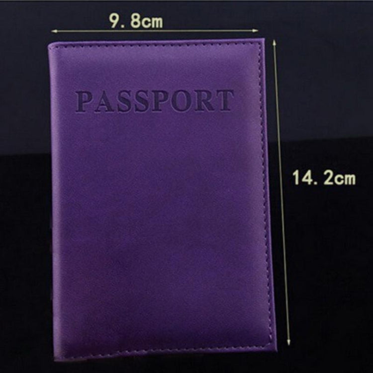 Artificial Leather Travel Passport Cover(rose red) - Card & Passport Bags by PMC TechLife | Online Shopping South Africa | PMC TechLife