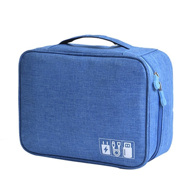 Digital Cable Bag Men Portable Travel Gadgets Pouch Power Cord Charger Headset Organizer(Sky blue) - free shipping - PMC TechLife - Order now!