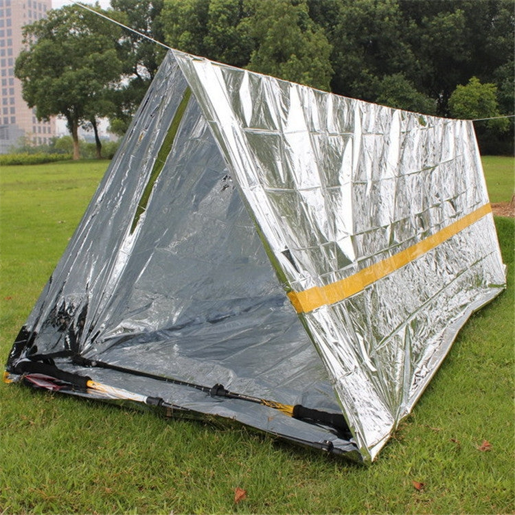 Emergency Simple Tent Outdoor Rescue Blanket First Aid Sunscreen Insulation Blanket, Color:Silver - Tents & Accessories by PMC TechLife | Online Shopping South Africa | PMC TechLife | Buy Now Pay Later Mobicred