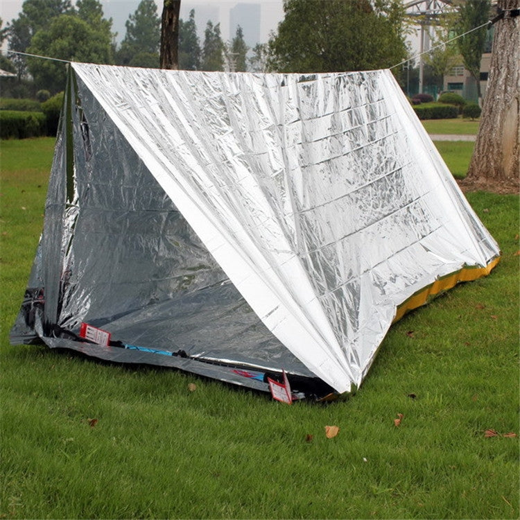 Emergency Simple Tent Outdoor Rescue Blanket First Aid Sunscreen Insulation Blanket, Color:Silver - Tents & Accessories by PMC TechLife | Online Shopping South Africa | PMC TechLife | Buy Now Pay Later Mobicred