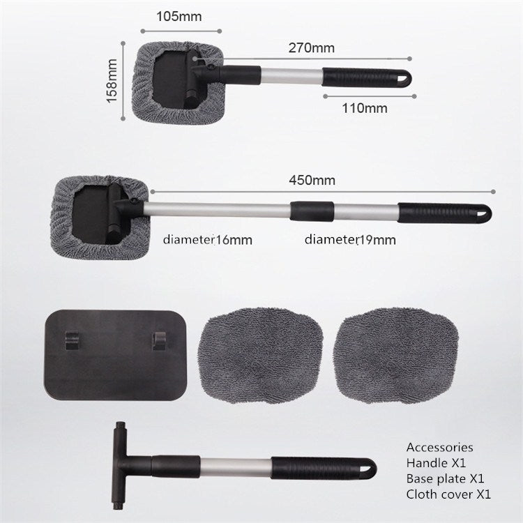 Automobile Windshield Cleaning Wipe Aluminum Alloy Telescopic Car Wash Window Brush - free shipping - PMC TechLife - Order now!