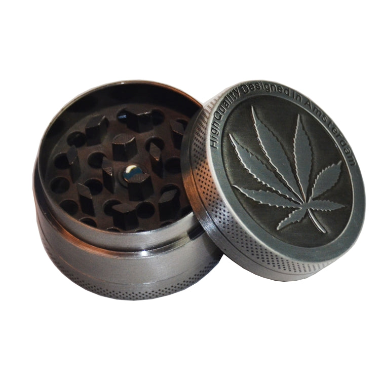 Weed Grinder Metal Stainless Steel Maple leaf Type Herbal Herb Tobacco Grinder, Size:30MM 3 laryers - Cigarette Box & Ashtrays by PMC TechLife | Online Shopping South Africa | PMC TechLife