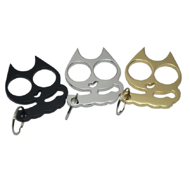 5 PCS Kitty Outdoor Metal Self-defense Keychain Outdoor Self-defense Window Breaking Tool, Size:0.45 × 5.3 × 6.1 cm(Gold) - free shipping - PMC Jewellery - Order now!
