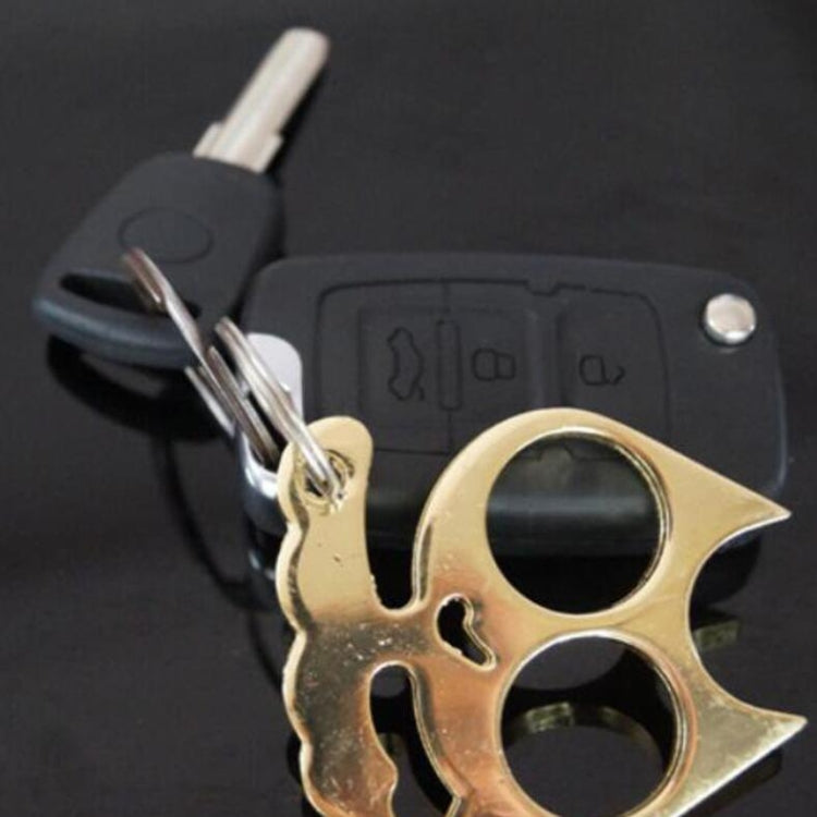 5 PCS Kitty Outdoor Metal Self-defense Keychain Outdoor Self-defense Window Breaking Tool, Size:0.45 �� 5.3 �� 6.1 cm(Black) - Key Rings by PMC TechLife | Online Shopping South Africa | PMC TechLife | Buy Now Pay Later Mobicred
