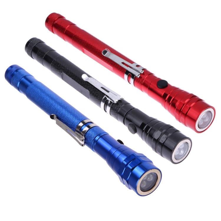 2 PCS 1W Flexible Magnet Camping Fishing Telescopic 360 Degrees Head Flashlight Outdoor Torch Magnetic Pick Up Tool Lamp(Blue) - free shipping - PMC TechLife - Order now!