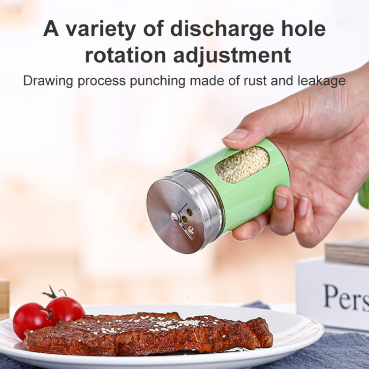 Stainless Steel Lid Glass Seasoning Jar Kitchen Supplies (Transparent) - Condiment Bottles & Hip Flasks by PMC TechLife | Online Shopping South Africa | PMC TechLife | Buy Now Pay Later Mobicred