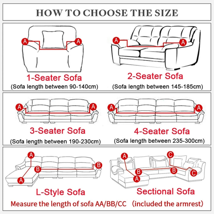 Sofa All-inclusive Universal Set Sofa Full Cover Add One Piece of  Pillow Case, Size:Two Seater(145-185cm)(Light Tan) - Sofa Covers & Chair Covers by PMC TechLife | Online Shopping South Africa | PMC TechLife