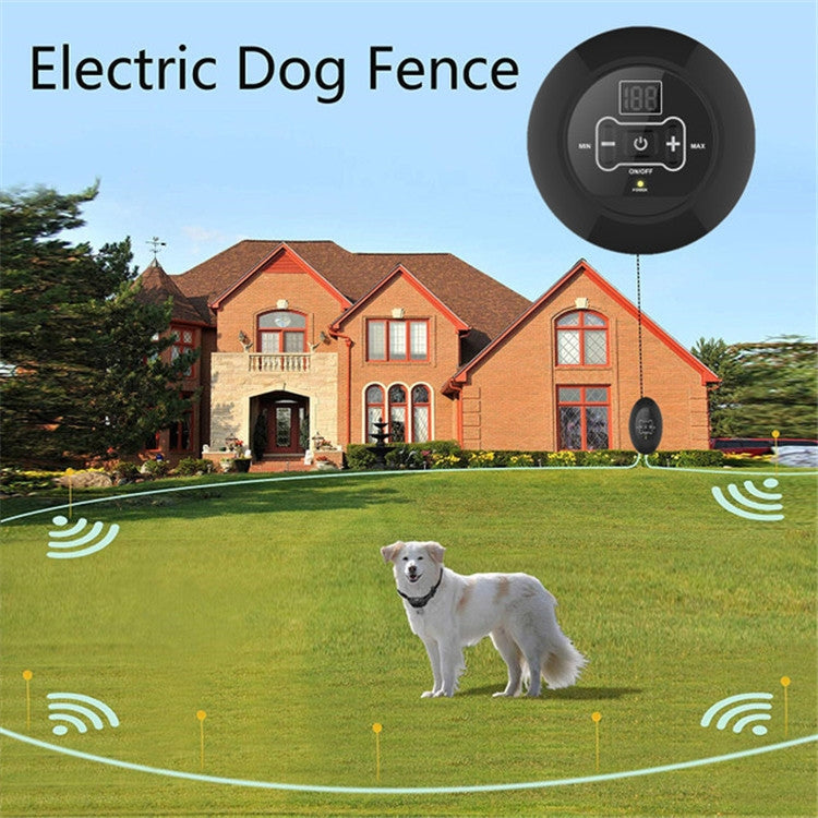 Electronic Fence Wireless Pet Training Device Bark Stop, Plug Type:UK Plug(With 1 Collar) - free shipping - PMC TechLife - Order now!