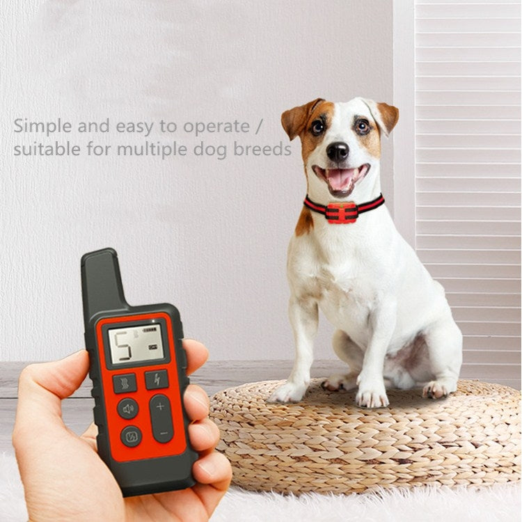 500m Dog Training Bark Stopper Remote Control Electric Shock Waterproof Electronic Collar(Black) - Training Aids by PMC TechLife | Online Shopping South Africa | PMC TechLife | Buy Now Pay Later Mobicred