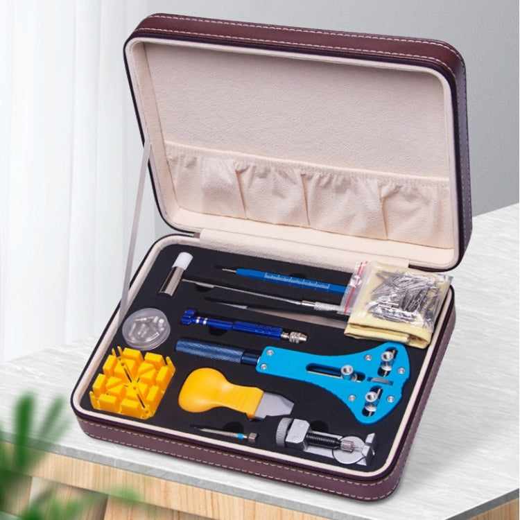 143 in 1 Watch Remover Watch Repair Tool PU Storage Bag Set(Brown) - free shipping - PMC TechLife - Order now!