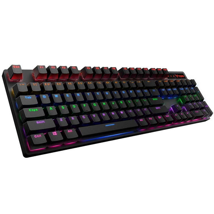 Rapoo V500 PRO Mixed Light 104 Keys Desktop Laptop Computer Game Esports Office Home Typing Wired Mechanical Keyboard(Tea Shaft) - free shipping - PMC Jewellery - Order now!