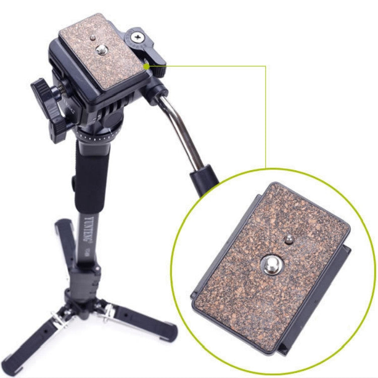 YUNTENG VCT-288RM SLR Camera Monopod Camera Support Foot Hydraulic Head Professional Photography Stand, Height: 1.48m - free shipping - PMC TechLife - Order now!